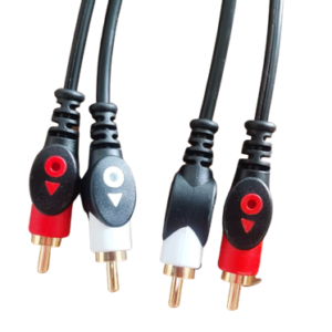 Molded RCA-RCA 2-2 cable, 10 m