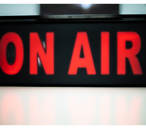 ON-AIR, HIGH POWER LED sign (not including supplier)