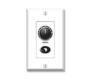 Panel with white volume knob