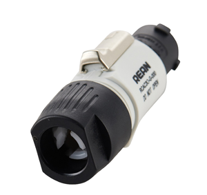 Gray PowerCON connector to cable
