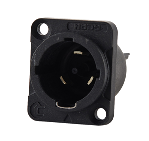PowerCON True1 connector to the power input panel