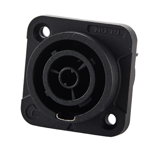 PowerCON True1 connector to the power output panel