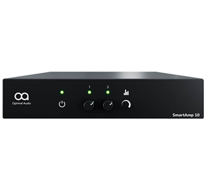 Class D stereophonic amplifier with a power of 125 watts with a built-in signal processor