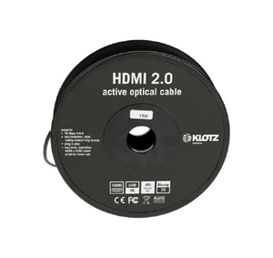 HDMI 2.0 cable, AOC A-A/D, 18GHz length 30 m model FOAHD030 from KLOTZ