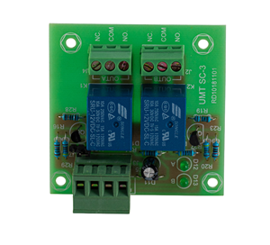 Circuit 2 relay units activated by dry contact model SC-3