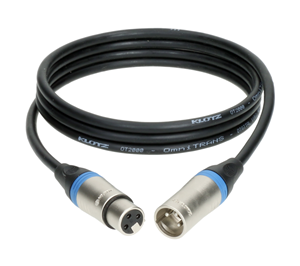 DMX cable 2 meters long model LX2-3X1K2-02.0 from KLOTZ