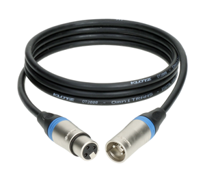 DMX cable 5 meters long model LX2-3X1K2-05.0 from KLOTZ