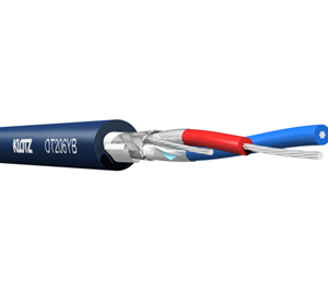 DMX cable, flexible, blue, 100 m model OT206YB from KLOTZ