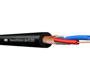 Black microphone cable 100 meters, model MC2000SW from KLOTZ