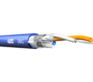 Blue DMX cable, 100 m, model DMX2 from KLOTZ