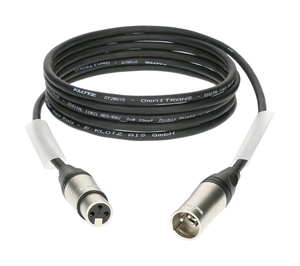 DMX/AES communication cable ready 1 m long, Neutrik connectors, model AES3K0100 from KLOTZ