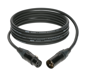 Microphone cable XLR-XLR connectors model NEUTRIK, 7.5 m long, from KLOTZ model M2FM1-0750