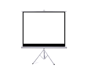 MTS-180 foot projection screen measuring 1.8 meters by 1.8 meters from ATLASTAND