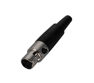 Mini connector 3 XLR pin female cable MX3F