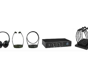IR headset, 2 stereo channels IRM series model JADE IR-HP