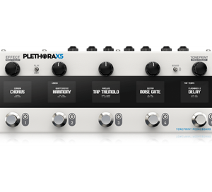 Multi effect for guitar with a chain of up to 5 effects at the same time