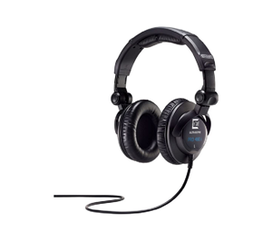 Closed-back headphones with S-Logic Plus technology