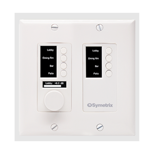 Eight-button controller and volume control for the PRISMEDGERADIUS series in white