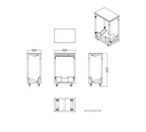 Carrying cart for 4 WPC speakers