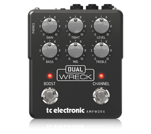 Preamp pedal with Dual Rectifier-based amp simulator from the AMPWORX series