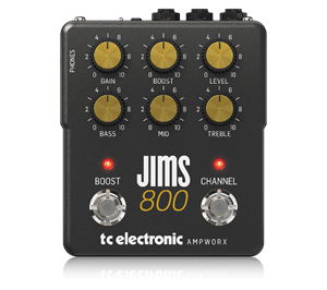 Preamp pedal with amp simulator based on JCM800 from the AMPWORX series