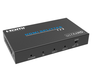 HDMI 2.0 Splitter 1:2 with EDID, 18G 4:4:3 Model HDCVT B12IH