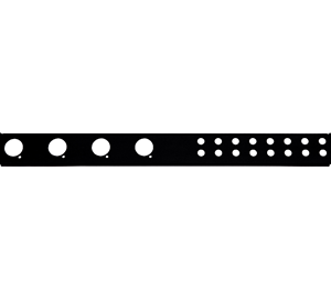 Panel for Zivod cabinets 4 XLR holes and 16 PL holes model RK4NJ