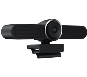 Compact 4K USB camera with built-in microphone and speaker, automatic tracking of the speaker
