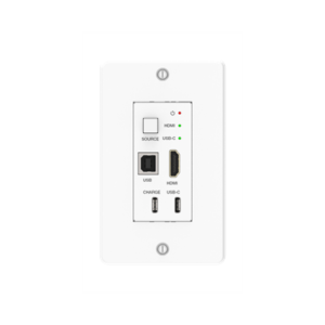 HDBaseT extension set that includes an HDMI/USB/TYPEC/4K60 H2 connection wall panel