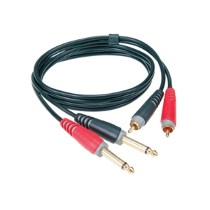 Professional 2xPL-2xRCA cable, 3 m long, model AT-CJ0300 from KLOTZ