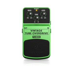 Overdrive pedal for guitar with vintage lamp sound