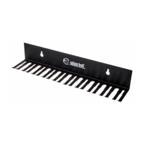 Cable holder for the wall AH Cable Holder with 19 clips, made of durable steel with black coating