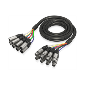 GOLD-level braided multi-cable with 8 inputs/8 outputs in XLR connectors, 3 meters long, model GMX-300 from BEHRINGER