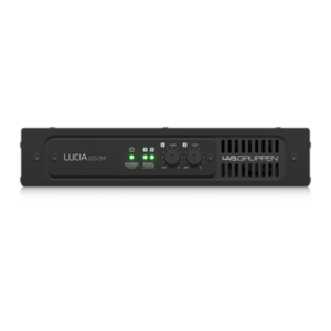 Compact amplifier for installations 2x60W with 4 inputs and 4 outputs, DSP and matrix management LUCIA 120/2M from LAB GRUPPEN